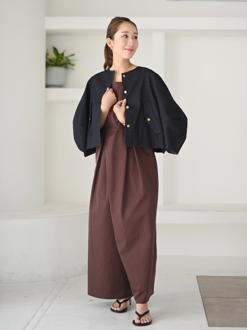 【週末限定】大人気！TREFLE +１　トレフル　プリーツデニムジャケット プリーツデニムジャケット | Outer | | TREFLE＋1（トレフル