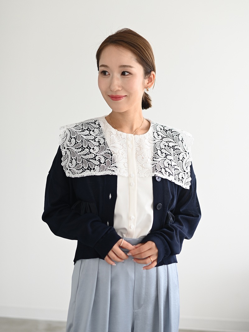 レースカラーブラウス | Tops,ブラウス | | TREFLE＋1（トレフルプラス