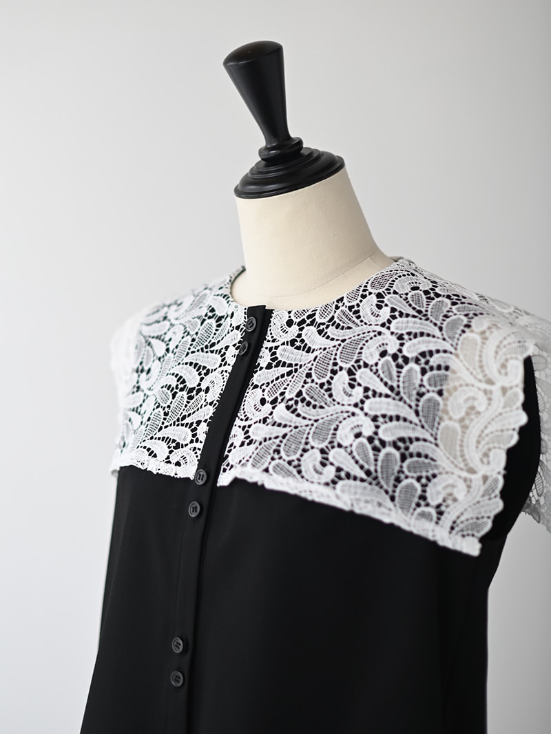 レースカラーブラウス | Tops,ブラウス | | TREFLE＋1（トレフルプラス