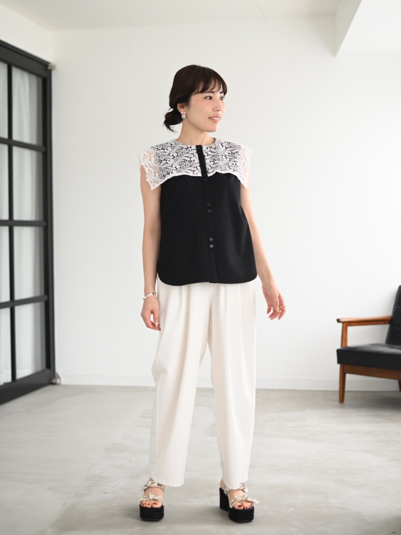 レースカラーブラウス | New Arrival | | TREFLE＋1（トレフルプラスワン）