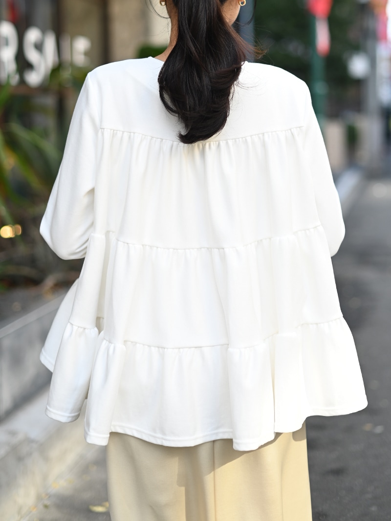 trefle+1 トレフル シアードットフェアリートップス ホワイト trefle+1 トレフル シアードットフェアリートップス ホワイト