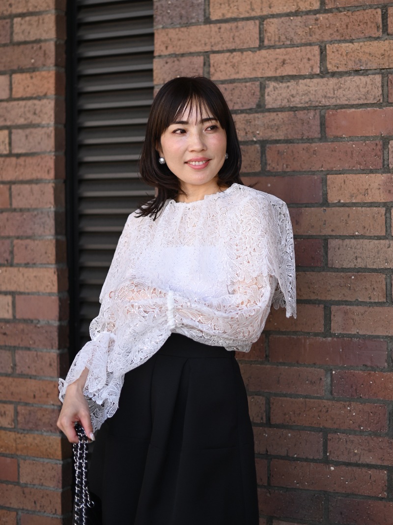 TREFLE+1 トレフルプラスワン レースシアートップス ホワイト レースシアートップス | Tops,Tシャツ | | TREFLE＋1（トレフルプラス