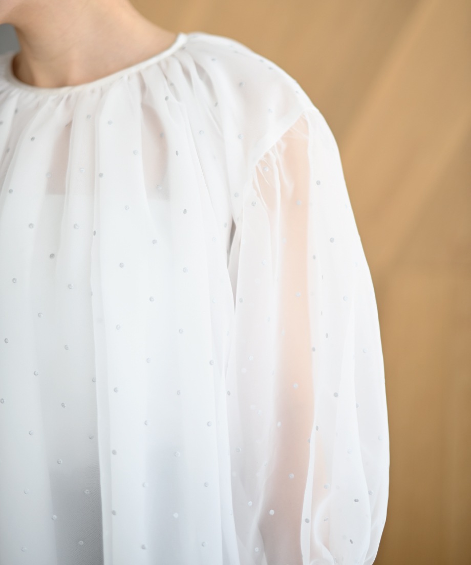 trefle+1 トレフル シアードットフェアリートップス ホワイト 1 ファッション trefle+1 トレフル シアードットフェアリー