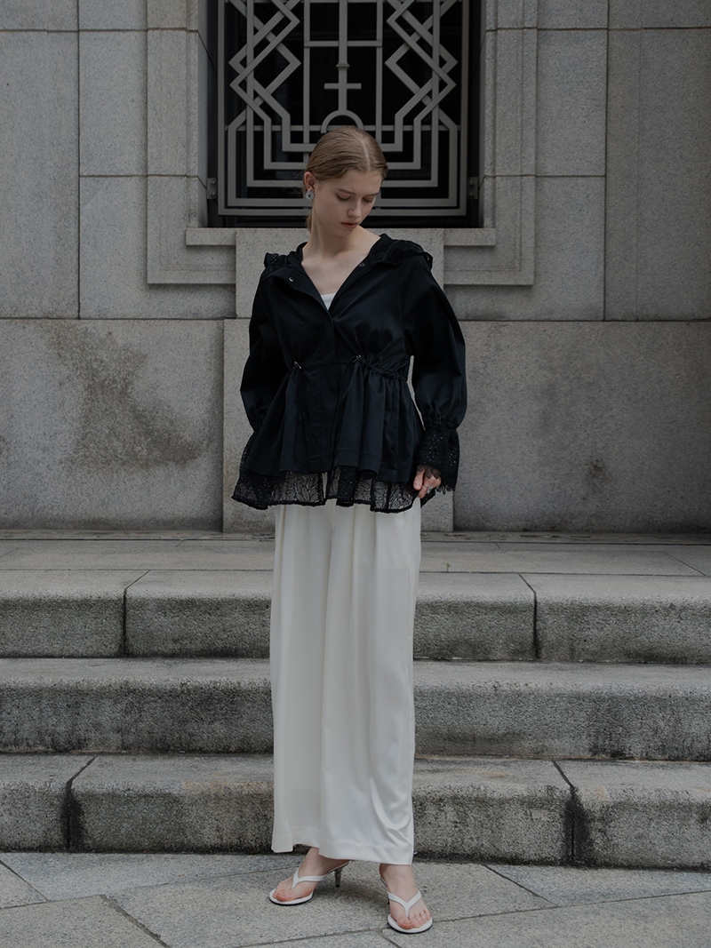 enshia.R】スパンコールレースパーカー(BLACK) | Outer | | TREFLE＋1