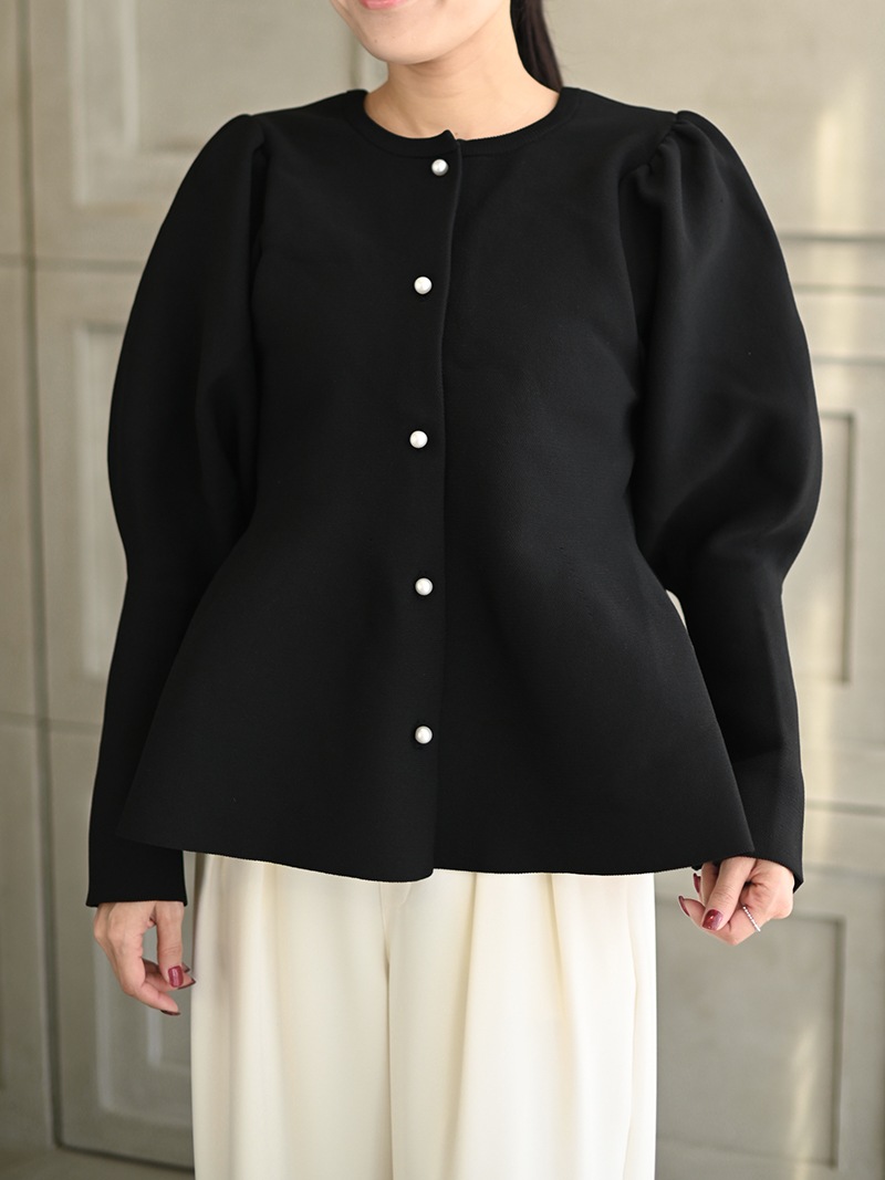 パールペプラムカーディガン | Cardigan,長袖 | | TREFLE＋1（トレフル