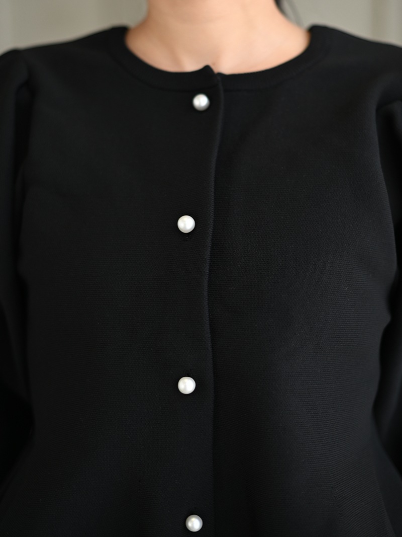 パールペプラムカーディガン | Cardigan,長袖 | | TREFLE＋1（トレフル