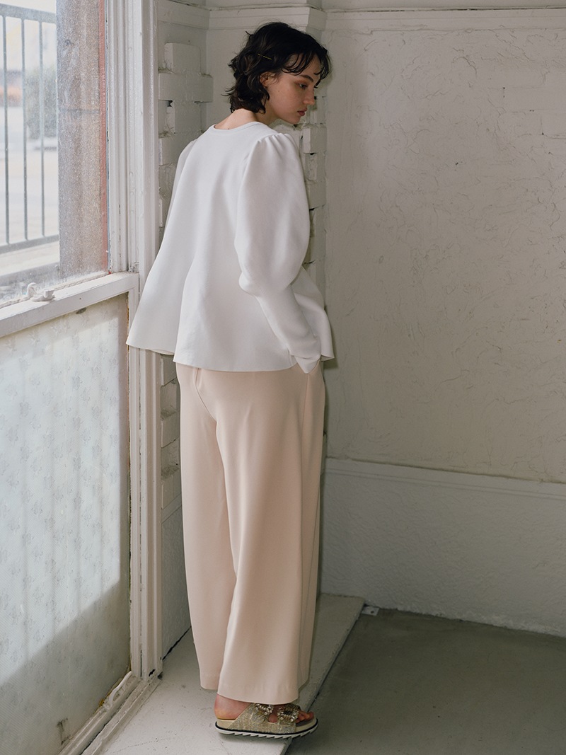 まま♡trefle+1 トレフルプラスワン ペプラムカーディガン ホワイト trefle+1 ペプラムカーディガン ホワイト トレフルプラスワン ペプラム