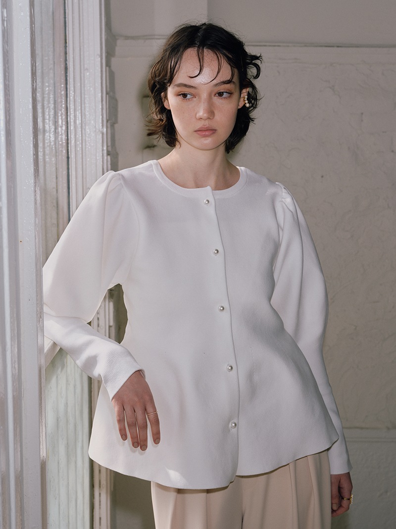 パールペプラムカーディガン | すべての商品 | | TREFLE＋1（トレフル