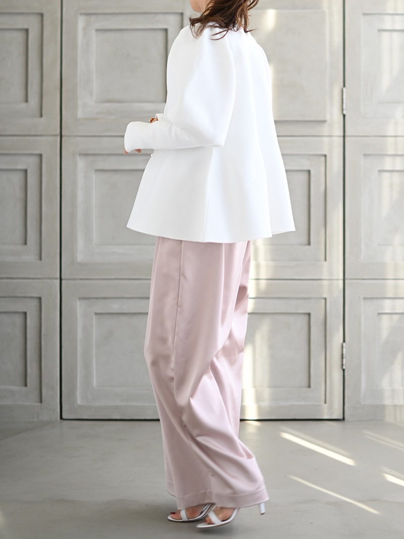 TREFLE+1 ペプラムカーディガン baby pink