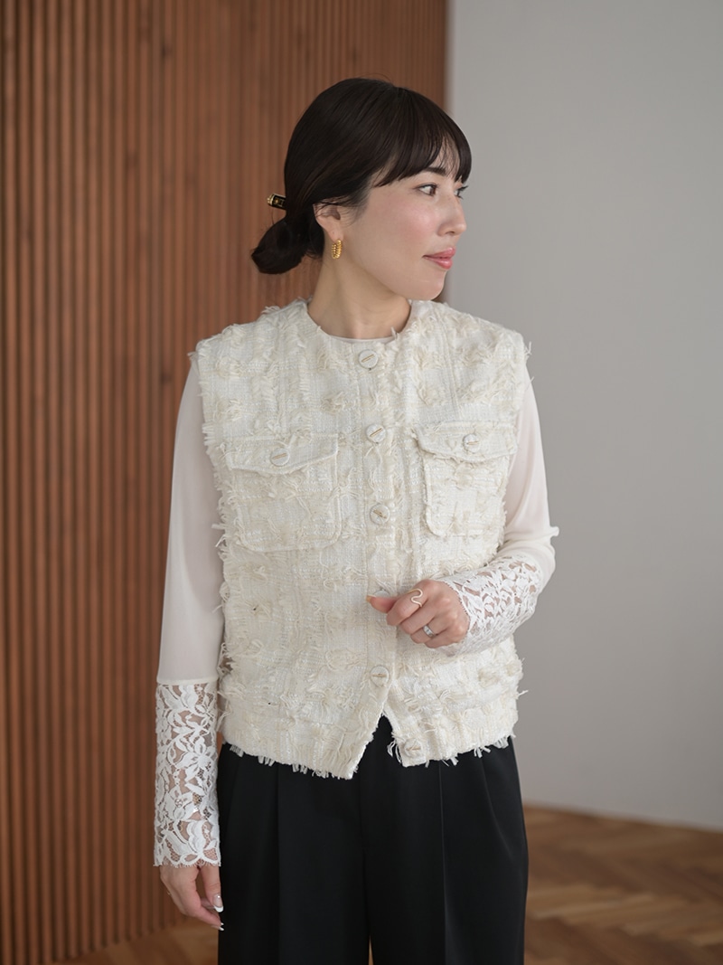 ツイードベスト | Outer | | TREFLE＋1（トレフルプラスワン）