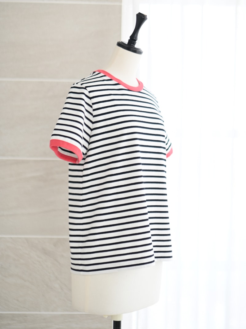 ラメボーダーカットソー～半袖 | Tops,Tシャツ | | TREFLE＋1