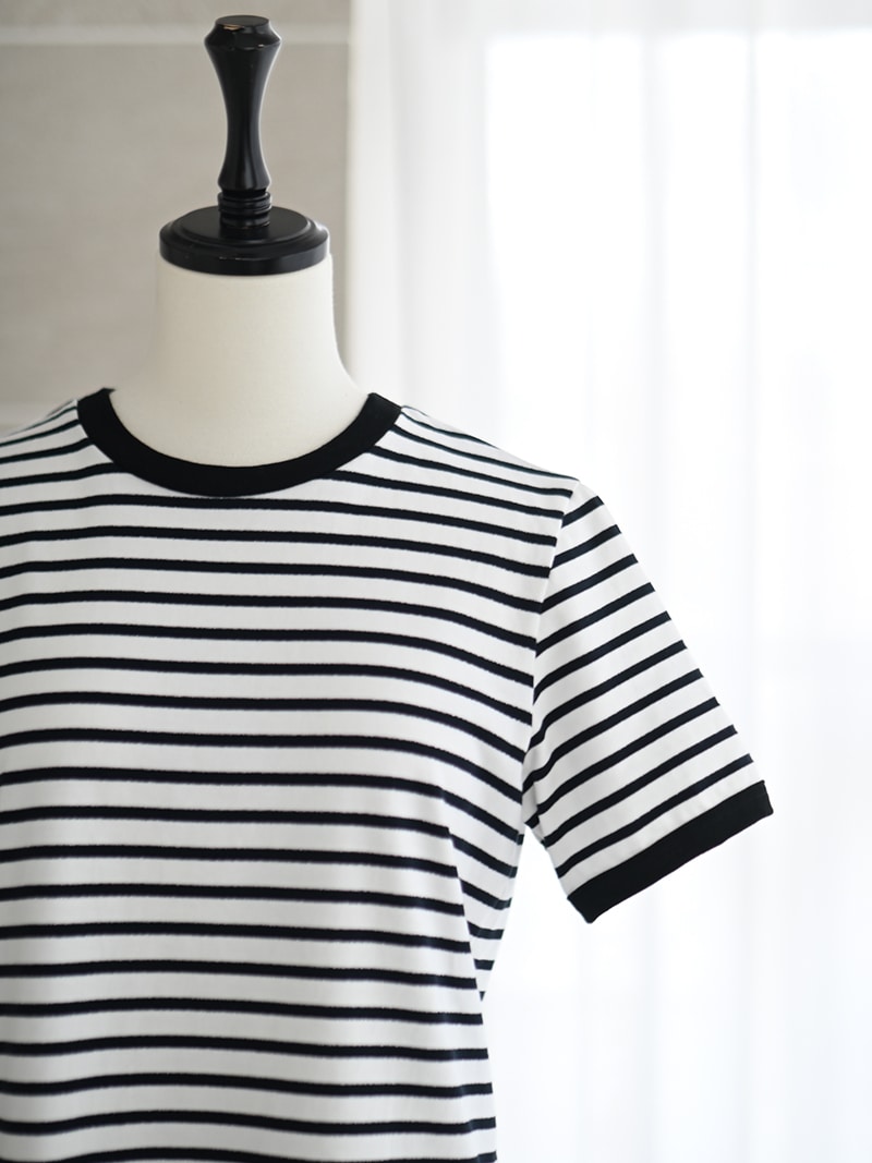 ラメボーダーカットソー～半袖 | Tops,Tシャツ | | TREFLE＋1