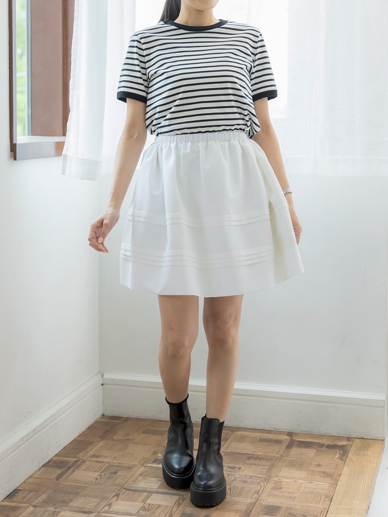 ラメボーダーカットソー～半袖 | Tops,Tシャツ | | TREFLE＋1