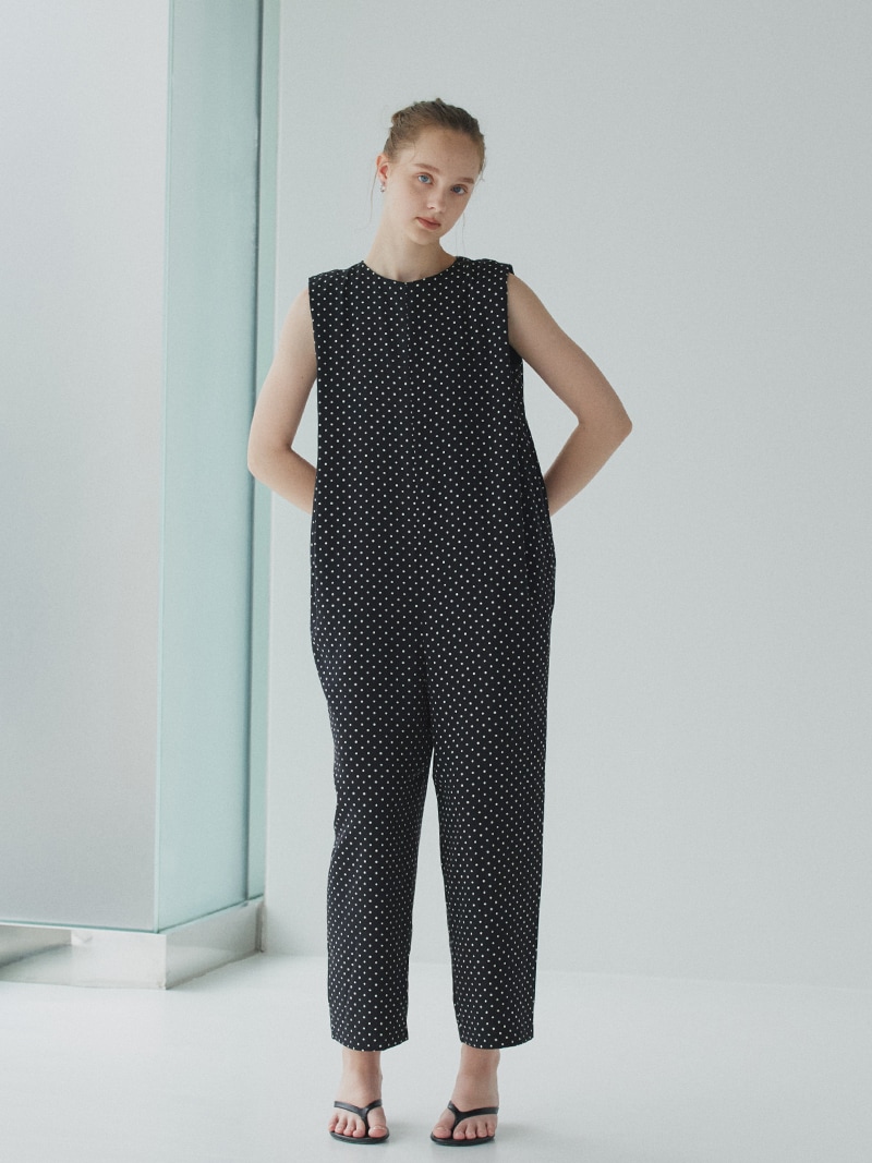 トレフルプラスワン　スタイリッシュサロペット　黒 スタイリッシュサロペット(DOT) | Onepiece,サロペット | | TREFLE＋1
