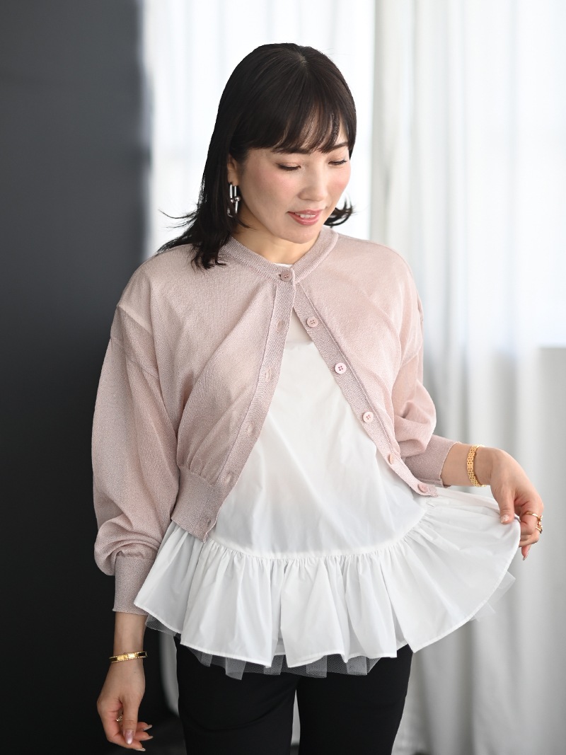 ラメシアーカーディガン | Cardigan,長袖 | | TREFLE＋1（トレフル