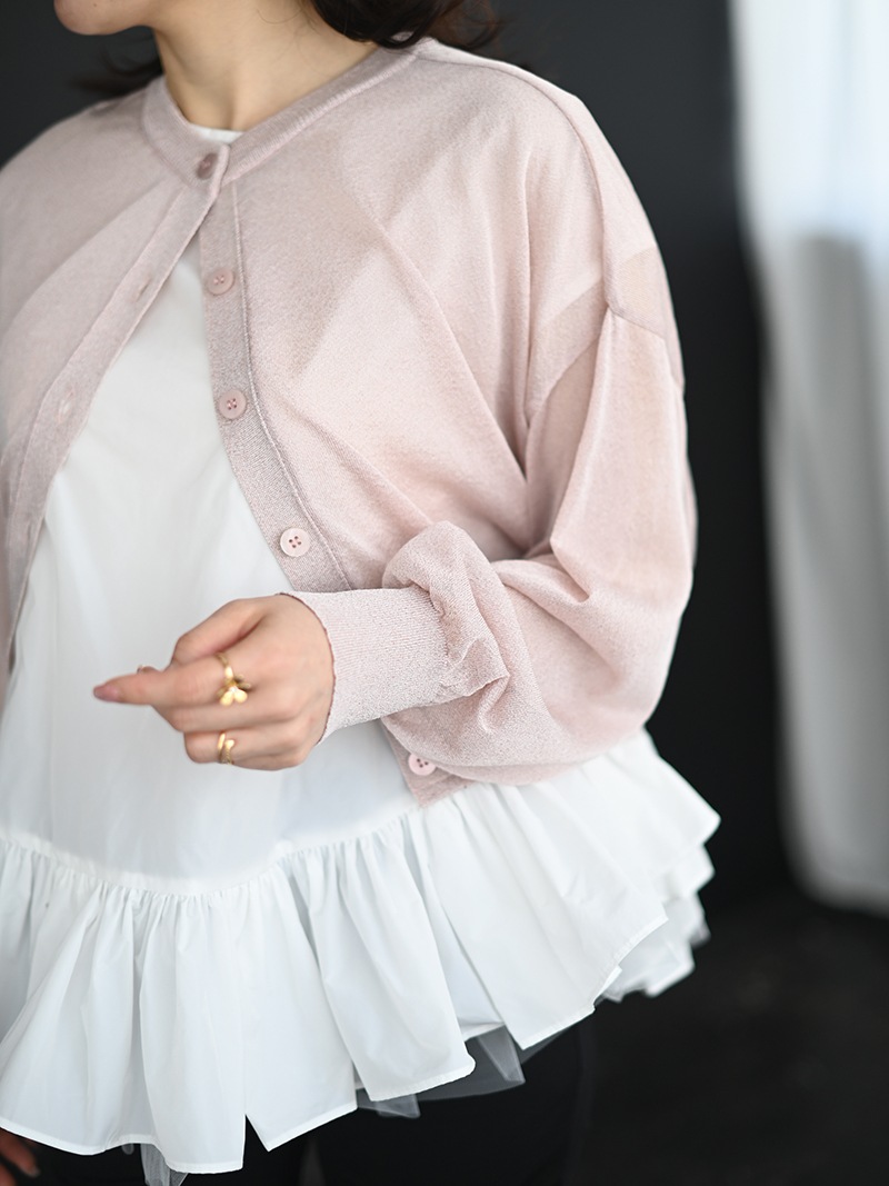 ラメシアーカーディガン | Cardigan,長袖 | | TREFLE＋1（トレフル