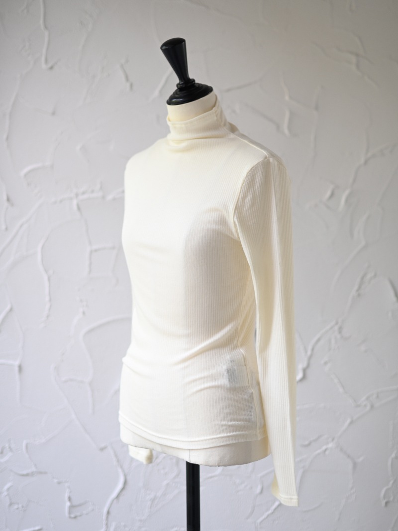 カシミヤシルクリブニット(WHITE) | Tops,ニット | | TREFLE＋1