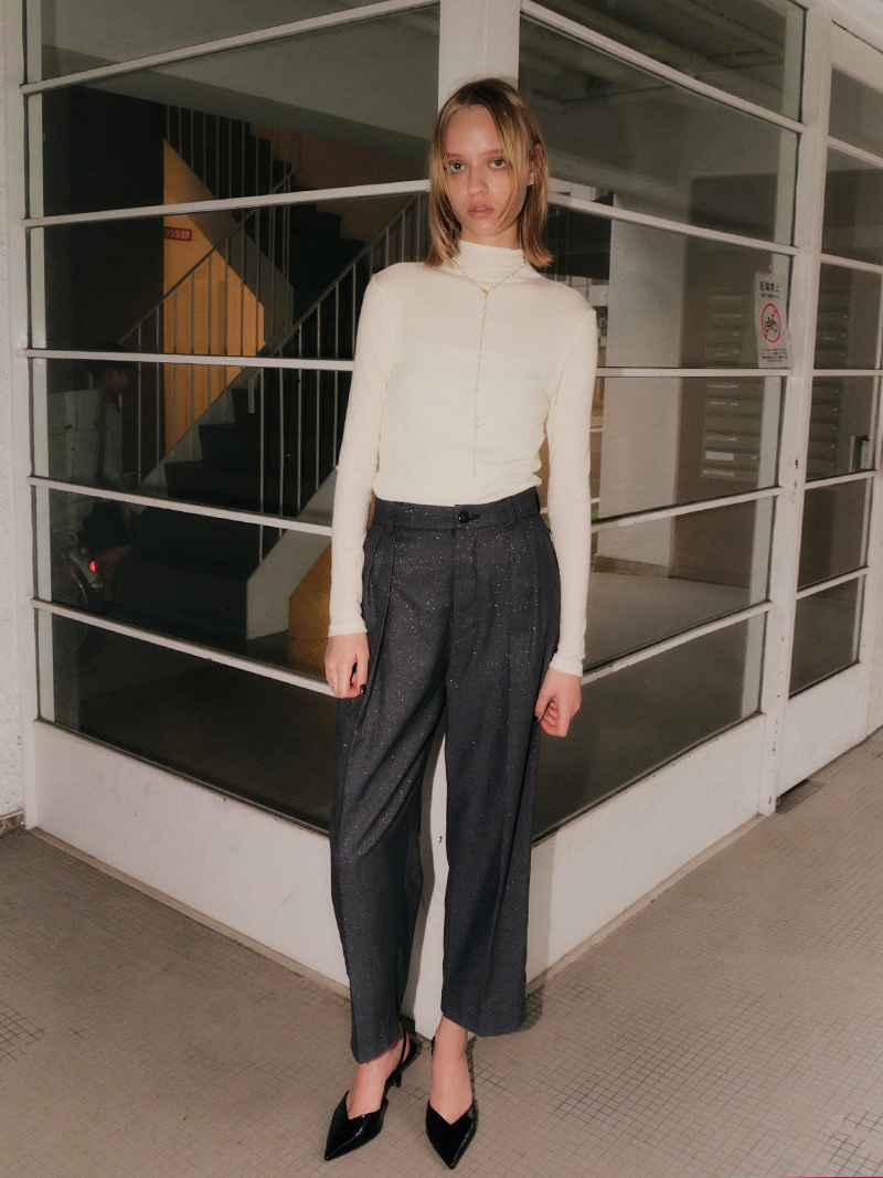 カシミヤシルクリブニット(WHITE) | Tops,ニット | | TREFLE＋1