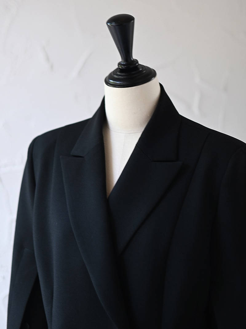 TRÈFLE+1 ブラック テーラードジャケット