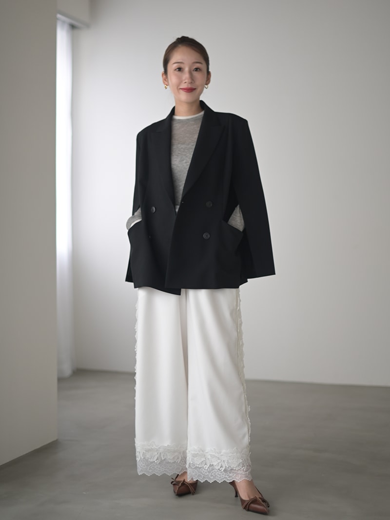 スリットスリーブテーラードジャケット(BLACK) | Outer | | TREFLE＋1