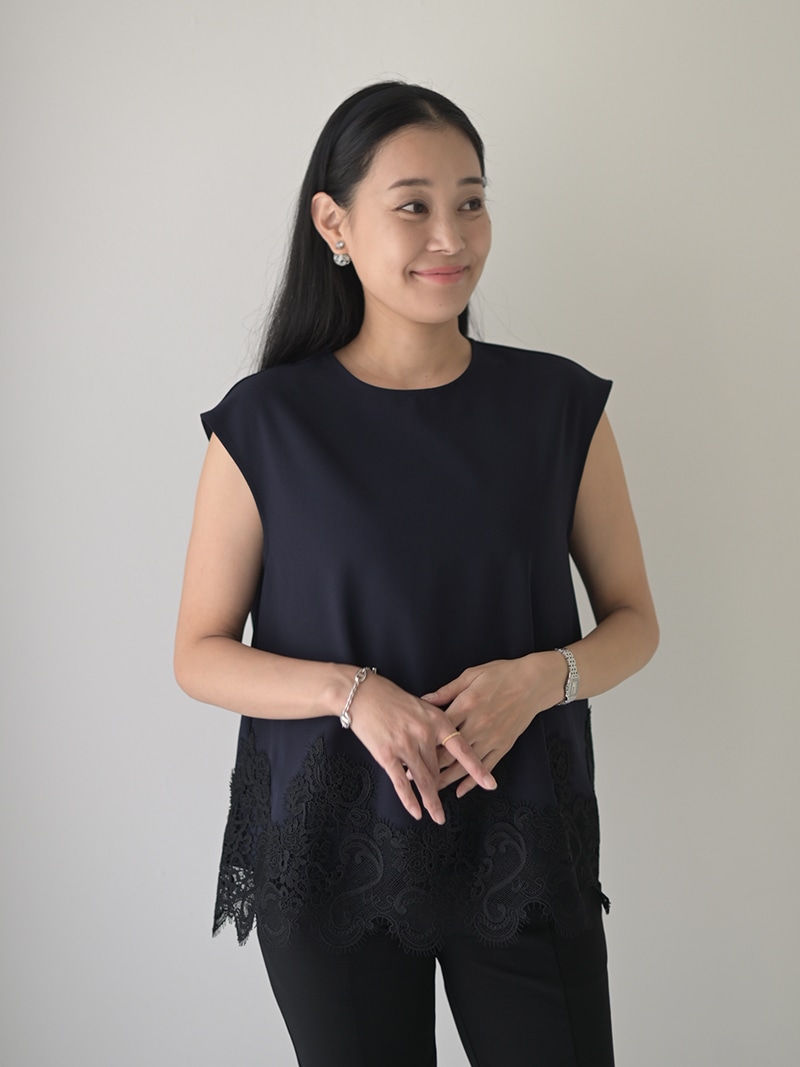 レースヘムトップス | New Arrival | | TREFLE＋1（トレフルプラスワン）