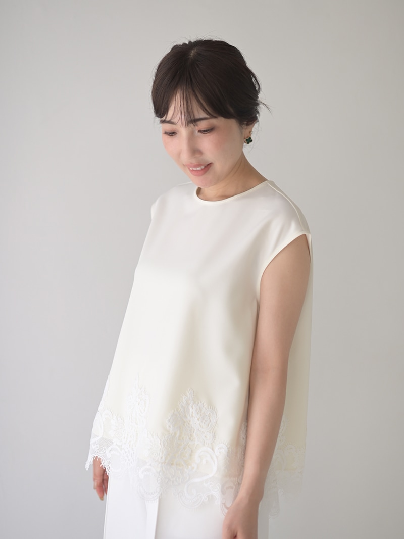 レースヘムトップス | Tops,トップス | | TREFLE＋1（トレフルプラスワン）