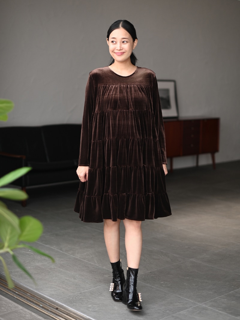 TREFLE+1 ベロアワンピース　【完売品】 ベロアフェアリーワンピース | Onepiece,長袖 | | TREFLE＋1