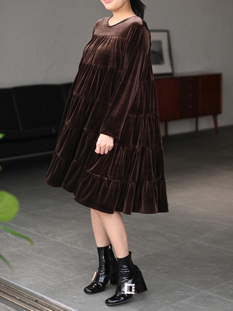 TREFLE＋1 ベロアフェアリーワンピース ベロアフェアリーワンピース | Onepiece,長袖 | | TREFLE＋1