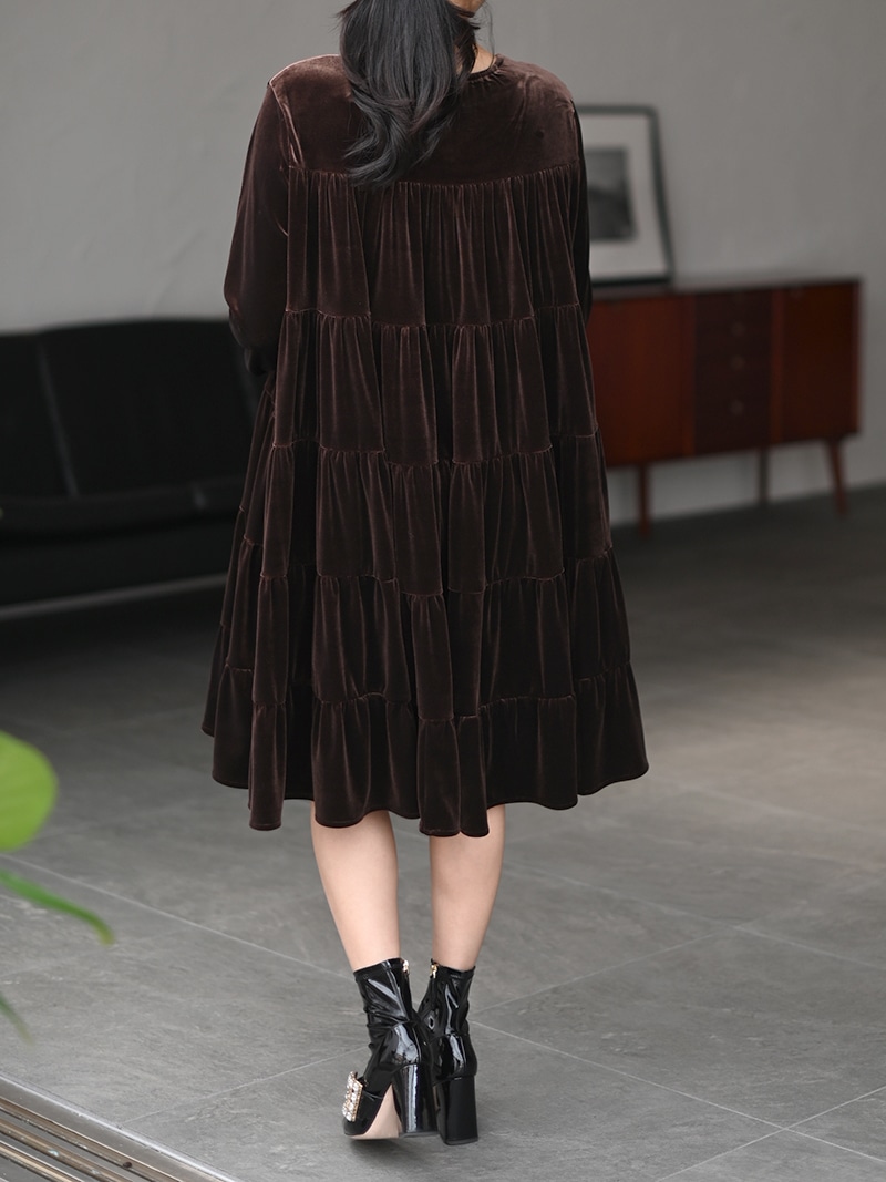 ベロアフェアリーワンピース | Onepiece,長袖 | | TREFLE＋1（トレフル