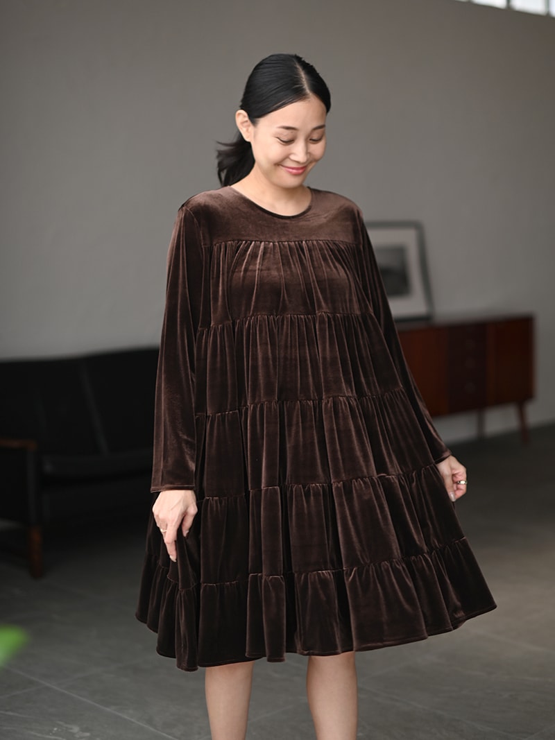 TREFLE＋1 ベロアフェアリーワンピース ベロアフェアリーワンピース | Onepiece,長袖 | | TREFLE＋1