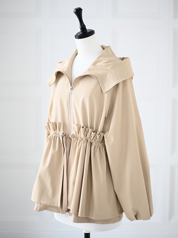 トレフルプラスワン/ラッピングパーカー/ベージュ/新品未使用 もこ様【新品未使用】 TREFLE+1 トレフルプラスワン ラッピング