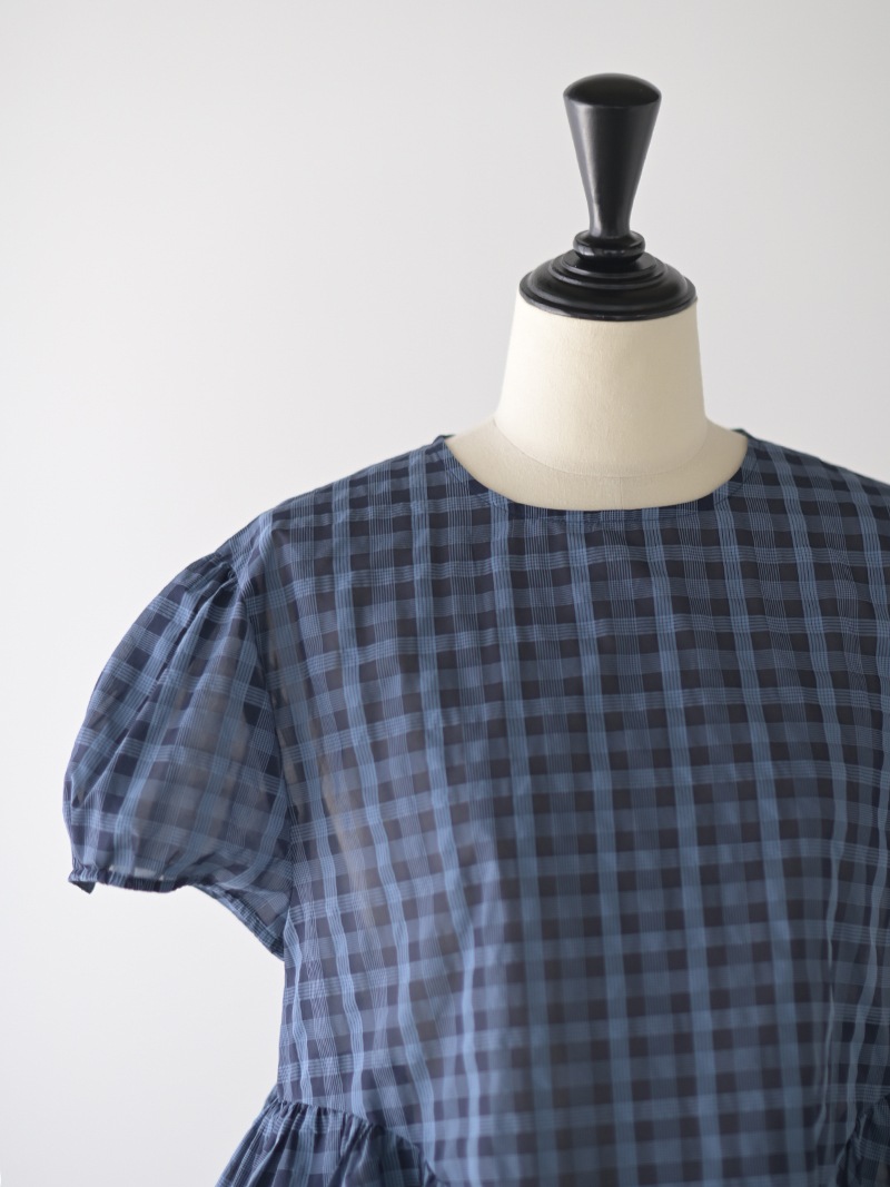 シアーチェックペプラムトップス | Tops,ブラウス | | TREFLE＋1