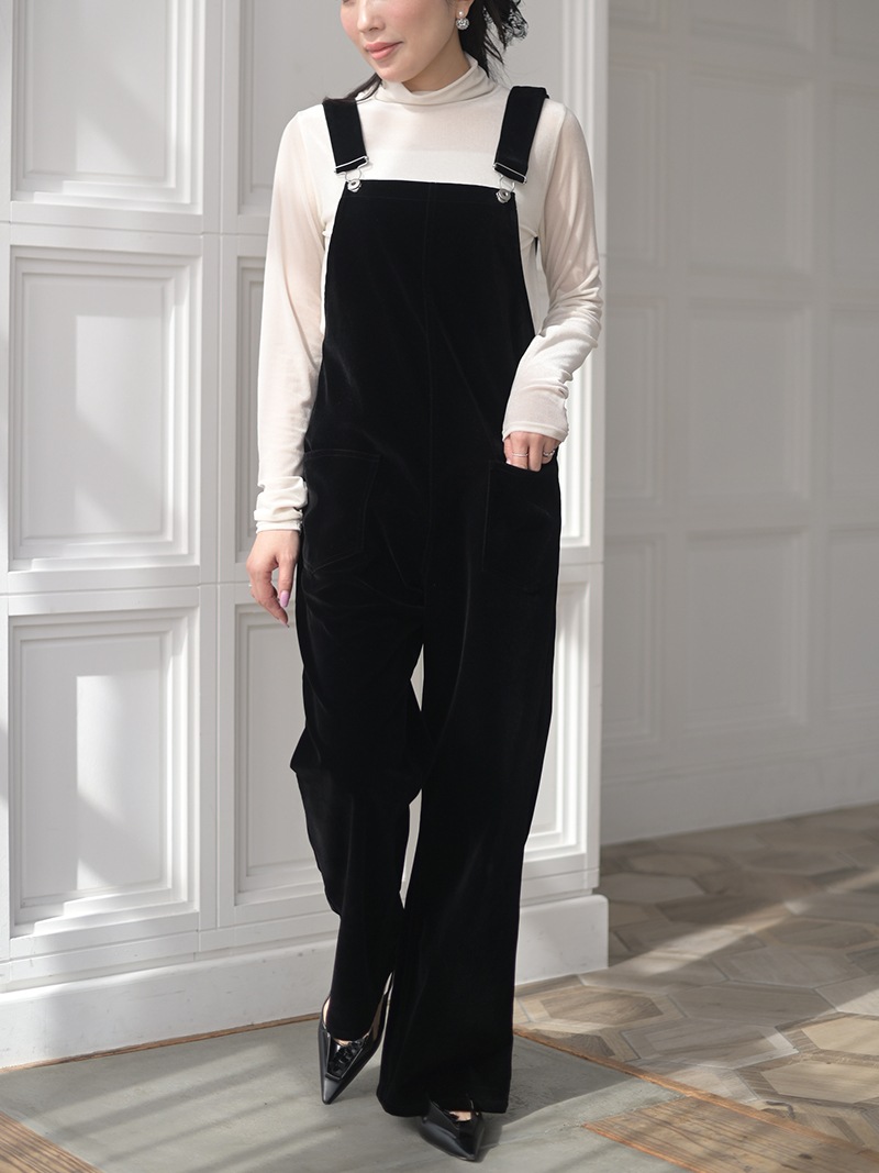 trefle+1 スタイリッシュドットサロペット ベルベットオーバーオール | Onepiece,サロペット | | TREFLE＋1