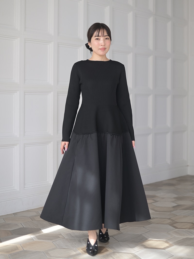 ニットドッキングワンピース | Onepiece,長袖 | | TREFLE＋1（トレフル