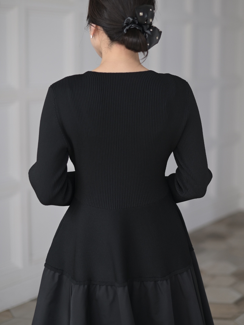 ニットドッキングワンピース | Onepiece,長袖 | | TREFLE＋1（トレフル