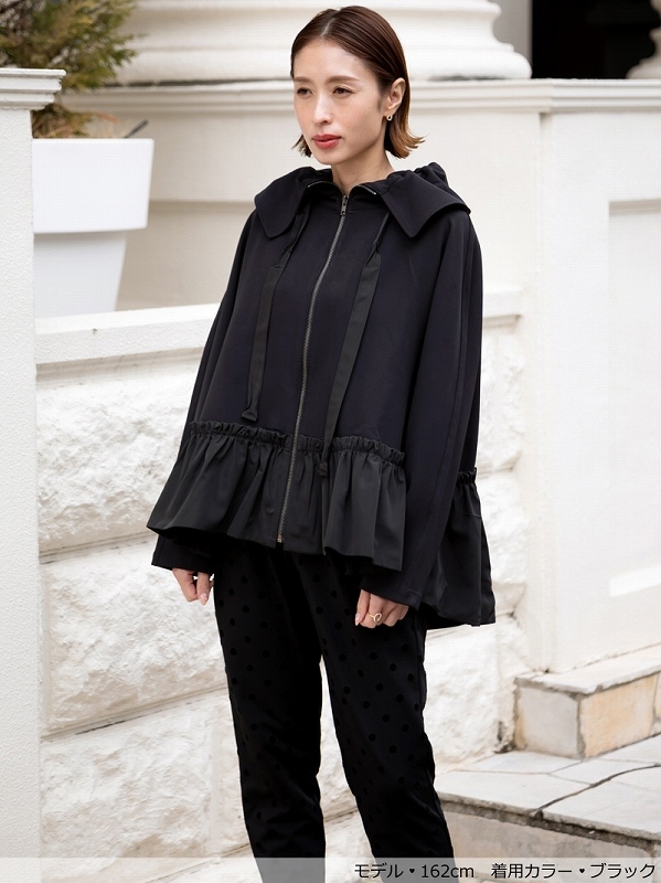 TREFLE+1 トレフルプラスワン グレースフーディーコート ロング丈