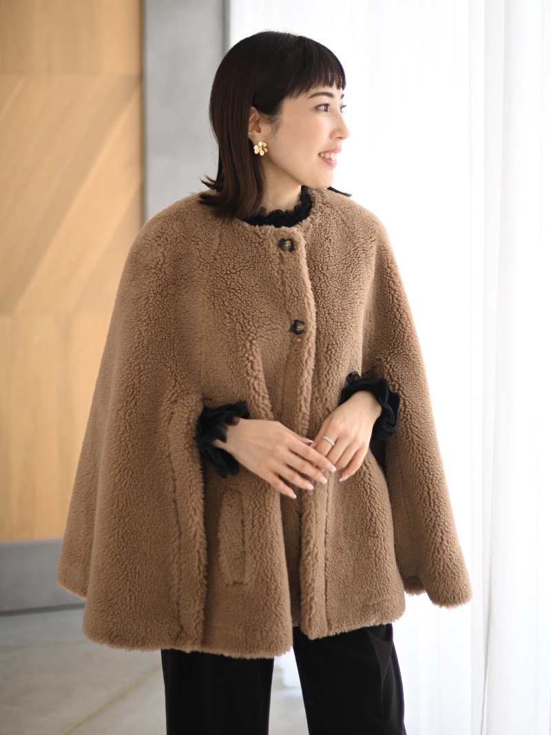 trefle+1 トレフルプラスワン　極美品クマケープ クマケープ | Outer | | TREFLE＋1（トレフルプラスワン）