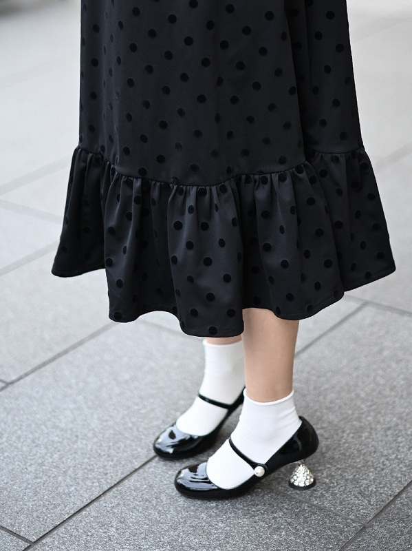 ドットワンピース～Long丈 | Onepiece,長袖 | | TREFLE＋1（トレフル