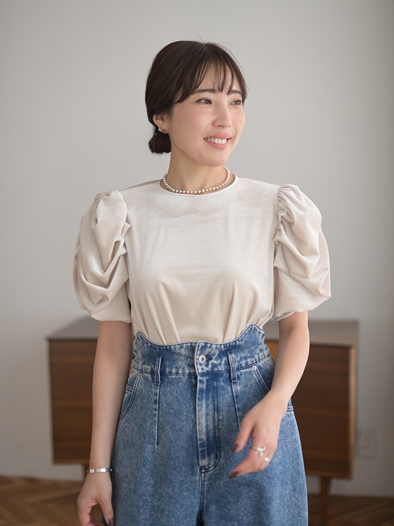 ハートベロアトップス | Tops,トップス | | TREFLE＋1（トレフルプラス