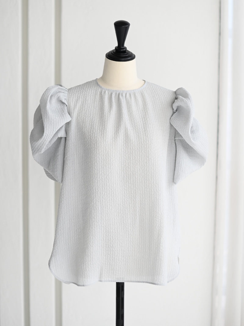 trefle +1 トレフルプラスワン ハートシアートップス グレー ハートシアートップス | Tops,ブラウス | | TREFLE+1(トレフル