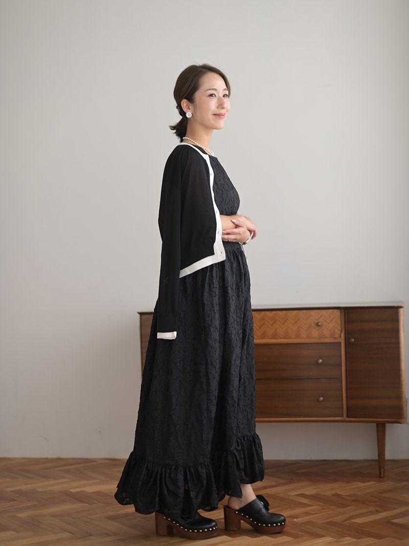 ウォッシャブルパイピングカーディガン | New Arrival | | TREFLE＋1