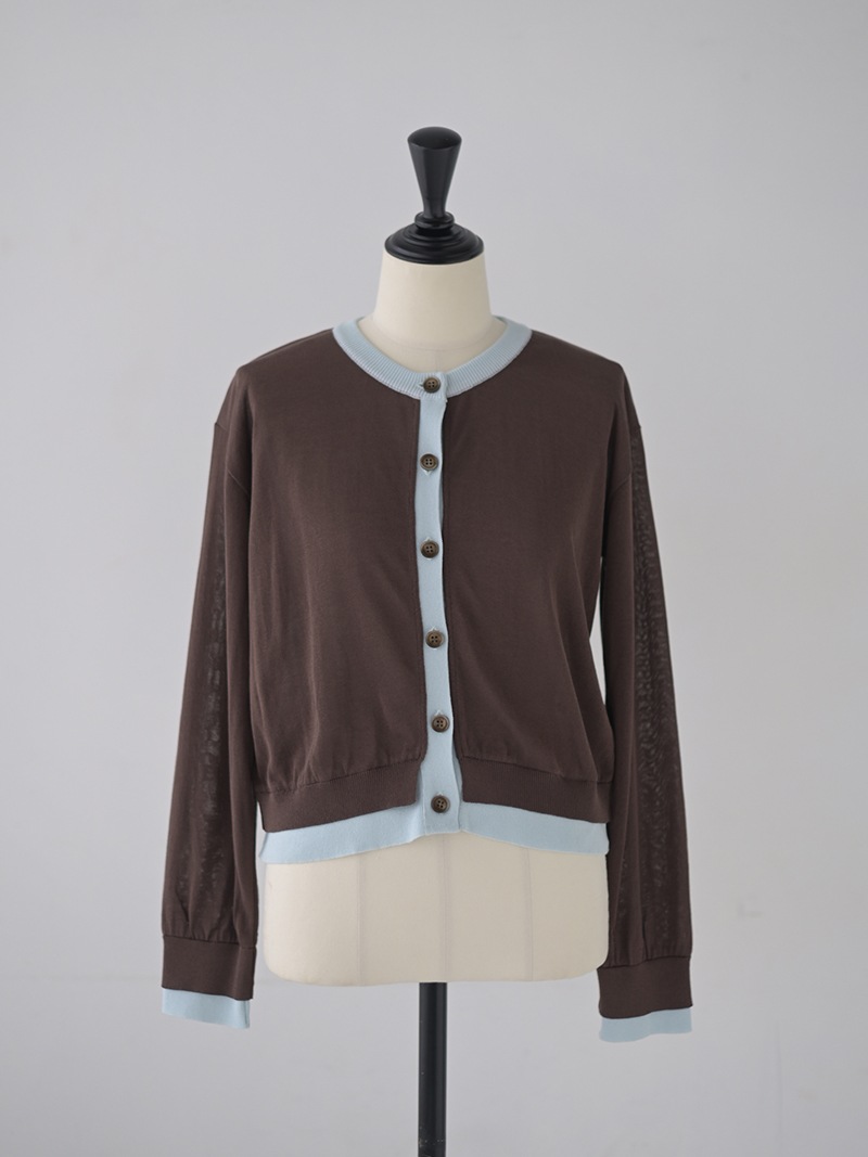 ウォッシャブルパイピングカーディガン | Cardigan,長袖 | | TREFLE＋1