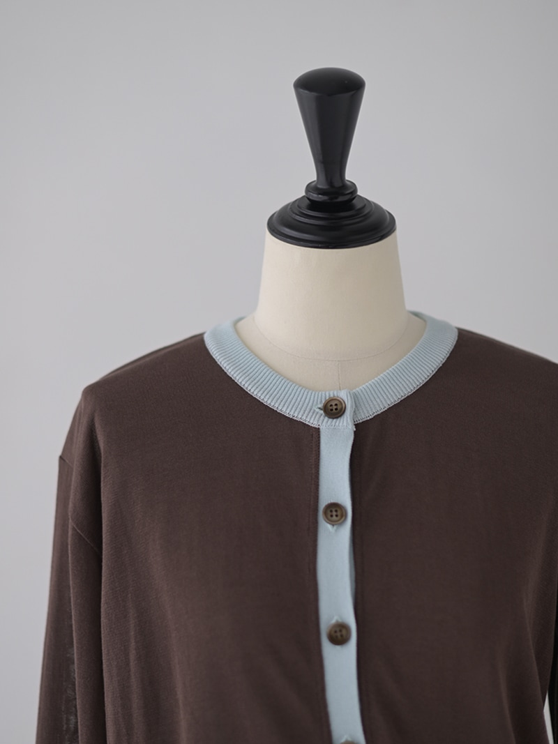 ウォッシャブルパイピングカーディガン | Cardigan,長袖 | | TREFLE＋1