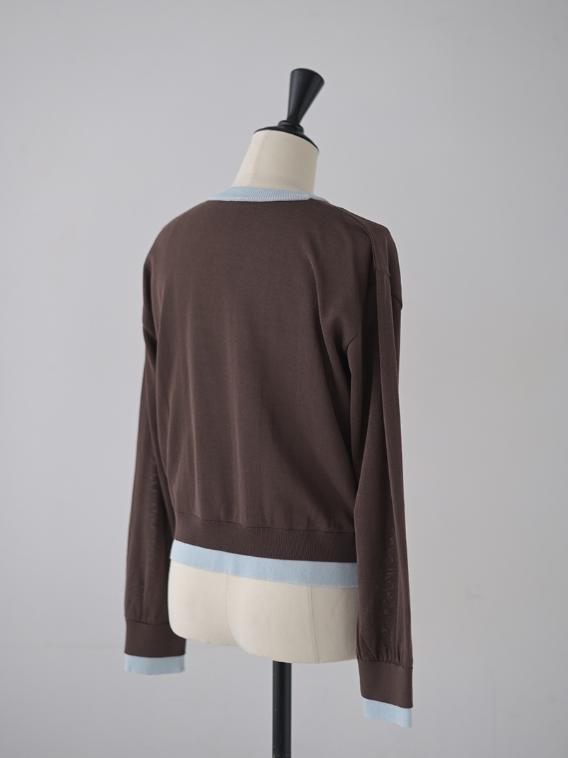ウォッシャブルパイピングカーディガン | Cardigan,長袖 | | TREFLE＋1
