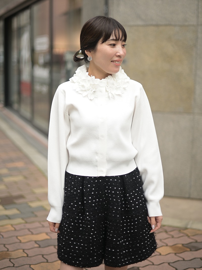 フリルカラーカーディガン | Cardigan,長袖 | | TREFLE＋1（トレフル