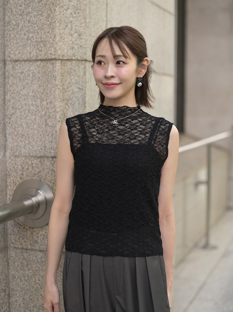 ストレッチレーストップス | Tops,トップス | | TREFLE＋1（トレフル