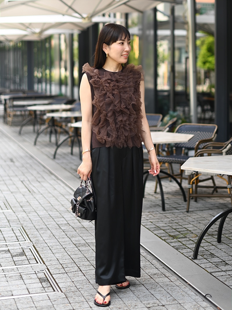 TREFLE+1 トレフルプラスワン Wチュールニット Wチュールニット | Tops,ニット | | TREFLE＋1（トレフルプラス