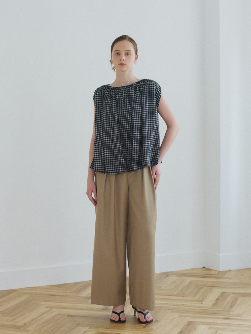 チェックバルーントップス | Tops,トップス | | TREFLE＋1（トレフル