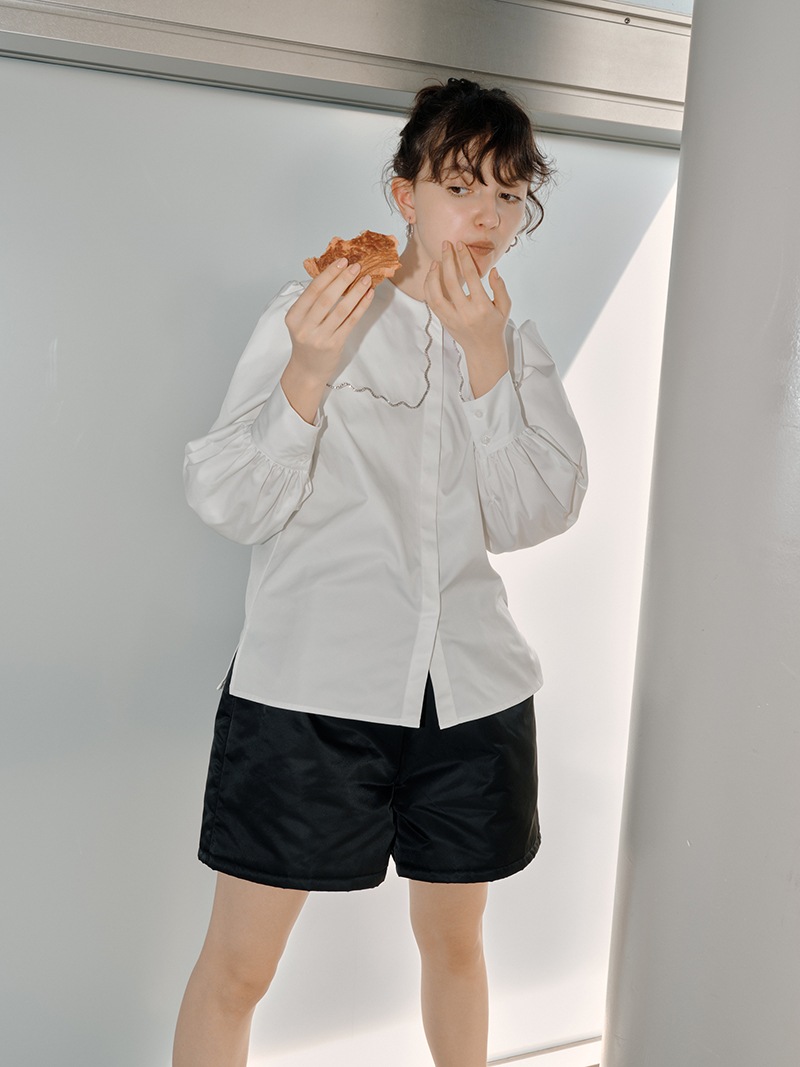 スカラップビジューブラウス | Tops,ブラウス | | TREFLE＋1（トレフル