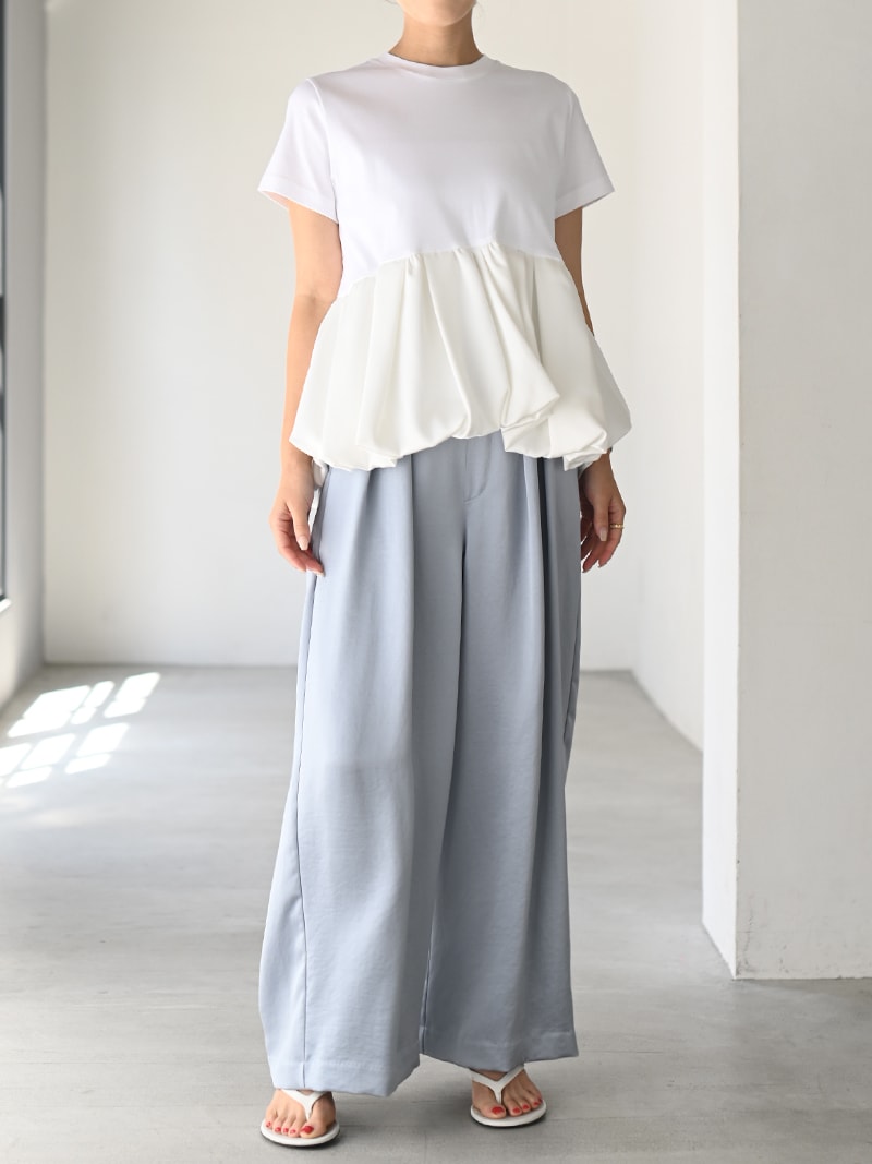 サテンバルーンT | Tops,Tシャツ | | TREFLE＋1（トレフルプラスワン）